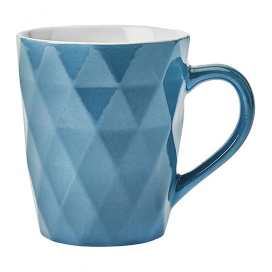 Caneca 12cm 360ml Textura Zima Azul